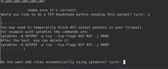 tracevis tcp handshake iptables rule is needed in Linux with kernel version &gt; 5