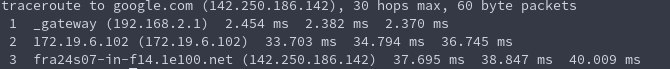 linux traceroute tcp